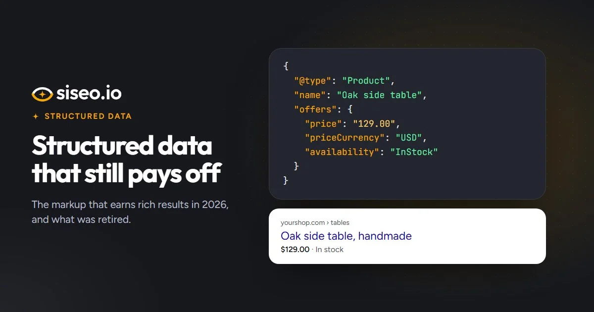 Structured data in 2026: what still earns rich results